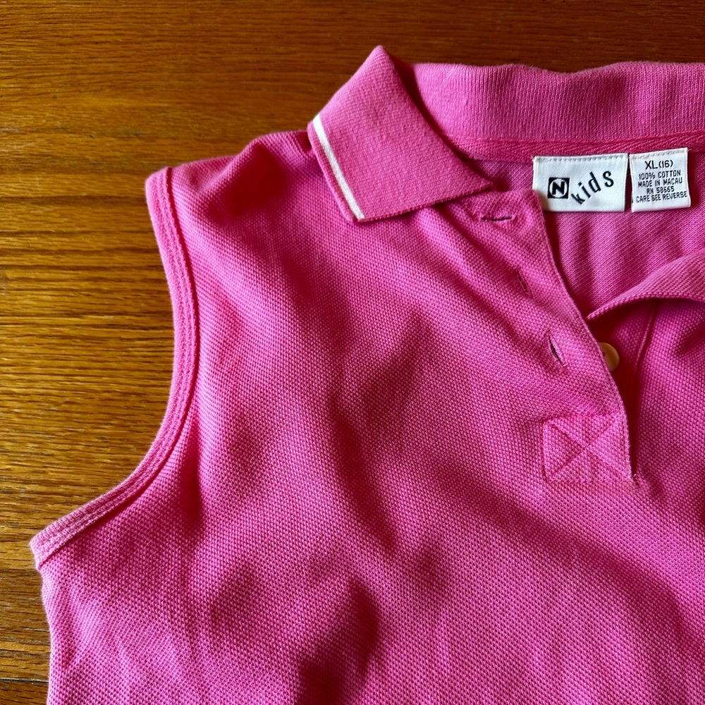 Nordstrom kids pink polo dress